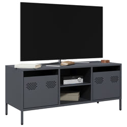 vidaXL Mobile TV Antracite 101,5x39x43,5 cm Acciaio Laminato a Freddo