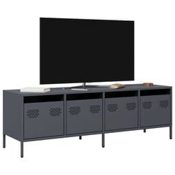 vidaXL Mobile TV Antracite 135x39x43,5 cm Acciaio Laminato a Freddo