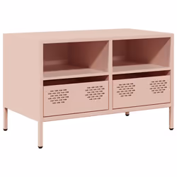 vidaXL Mobile TV Rosa 68x39x43,5cm in Acciaio Laminato a Freddo - Vista aggiuntiva 2