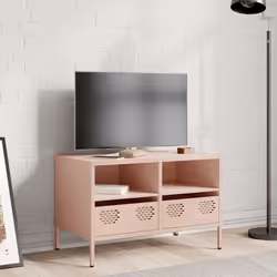 vidaXL Mobile TV Rosa 68x39x43,5cm in Acciaio Laminato a Freddo - Vista aggiuntiva 3