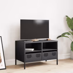 vidaXL Mobile TV Antracite 68x39x43,5 cm in Acciaio Laminato a Freddo - Vista aggiuntiva 3