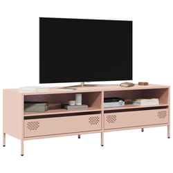 vidaXL Mobile TV Rosa 135x39x43,5 cm in Acciaio Laminato a Freddo