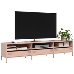 vidaXL Mobile TV Rosa 202x39x43,5 cm in Acciaio Laminato a Freddo