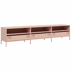 vidaXL Mobile TV Rosa 202x39x43,5 cm in Acciaio Laminato a Freddo - Vista aggiuntiva 2