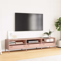 vidaXL Mobile TV Rosa 202x39x43,5 cm in Acciaio Laminato a Freddo - Vista aggiuntiva 3