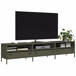 Questo robusto mobile TV dallo stile industriale costituisce un'aggiunta senza tempo al vostro soggiorno o camera da letto. M ...
