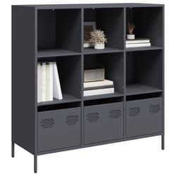 vidaXL Credenza Antracite 101,5x39x103,5 cm Acciaio