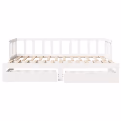 VidaXL 3302192 divano Divano letto Bianco - Vista aggiuntiva 4