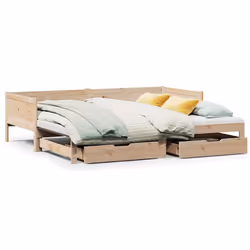 vidaXL Divano Letto Estraibile con Cassetti senza Materasso 80x200 cm - Vista aggiuntiva 2