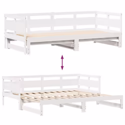VidaXL 3302234 divano Divano letto Bianco - Vista aggiuntiva 8