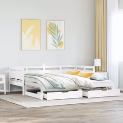 VidaXL 3302236 divano Divano letto Bianco - Vista aggiuntiva 2
