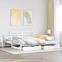 VidaXL 3302240 divano Divano letto Bianco - Vista aggiuntiva 2