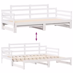 VidaXL 3302240 divano Divano letto Bianco - Vista aggiuntiva 8