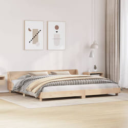 Letto senza Materasso 200x200 cm in Legno Massello di Pino Vidaxl 718584