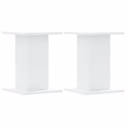 vidaXL Supporti Altoparlanti 2 pz Bianchi 30x30x40cm Legno Multistrato - Vista aggiuntiva 2