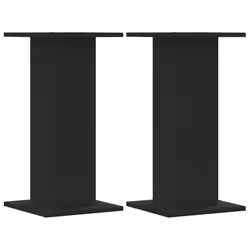 vidaXL Supporti Altoparlanti 2 pz Neri 30x30x40cm in Legno Multistrato - Vista aggiuntiva 2