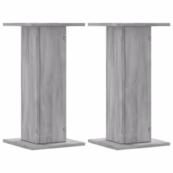 vidaXL Supporti Altoparlanti 2 pz Grigio 30x30x40 cm in Multistrato - Vista aggiuntiva 2