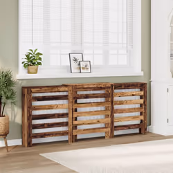 Questa copertura per il termosifone sarà l'aggiunta perfetta al vostro soggiorno. Materiale durevole: Il legno multistrato è  ...