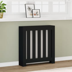Copertura Termosifone Nera 78x20x82 cm Legno Multistrato - Vidaxl