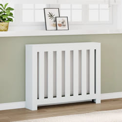 Copertura Termosifone Bianca 104x20x82 cm in Legno Multistrato Vidaxl 130768