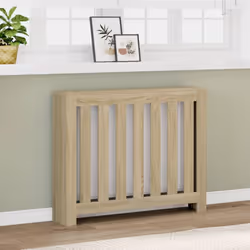 Questa copertura per il termosifone sarà l'aggiunta perfetta al vostro soggiorno. Materiale durevole: Il legno multistrato è  ...