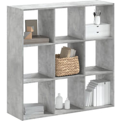 Libreria Grigio Cemento 102x32x102 cm in Legno Multistrato Vidaxl 805784