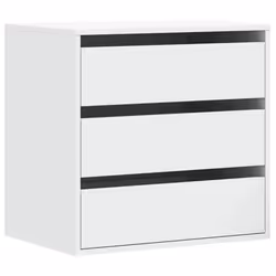 vidaXL Cassettiera Bianca 60x41x58 cm in Legno Multistrato - Vista aggiuntiva 2