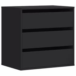 vidaXL Cassettiera Angolare Nera 60x41x58 cm in Legno Multistrato - Vista aggiuntiva 2