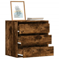 vidaXL Cassettiera Angolare Rovere Fumo 60x41x58cm Legno Multistrato