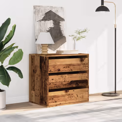 vidaXL Cassettiera Angolare Legno Antico 60x41x58 cm Legno Multistrato - Vista aggiuntiva 3