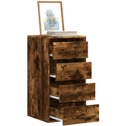 Cassettiera Angolare Rovere Fumo 40x41x76cm Legno Multistrato Vidaxl 832069