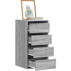 Cassettiera Angolare Grigio Sonoma 40x41x76cm Legno Multistrato Vidaxl 593004
