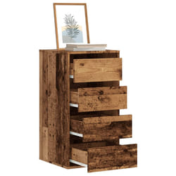 vidaXL Cassettiera Angolare Legno Antico 40x41x76 cm Legno Multistrato