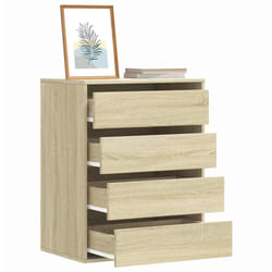vidaXL Cassettiera Angolare Rovere Sonoma 60x41x76cm Legno Multistrato
