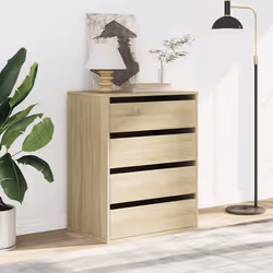 vidaXL Cassettiera Angolare Rovere Sonoma 60x41x76cm Legno Multistrato - Vista aggiuntiva 3