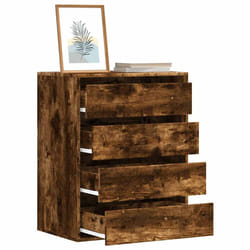 vidaXL Cassettiera Angolare Rovere Fumo 60x41x76cm Legno Multistrato