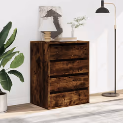 vidaXL Cassettiera Angolare Rovere Fumo 60x41x76cm Legno Multistrato - Vista aggiuntiva 3