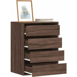 Cassettiera Angolo Rovere Marrone 60x41x76cm Legno Multistrato - Vidaxl