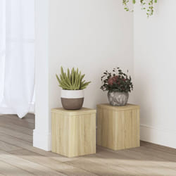 Vidaxl - Supporti per Piante 2 pz Rovere 15x15x20 cm in Multistrato