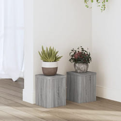 Vidaxl - Supporti per Piante 2 pz Grigio 15x15x20 cm in Multistrato 882530