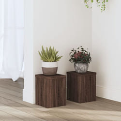 Vidaxl - Supporti per Piante 2 pz Marrone 15x15x20 cm Legno Multistrato 200433