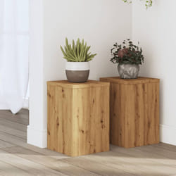 Vidaxl - Supporti per Piante 2 pz Rovere 20x20x30 cm in Multistrato 979117