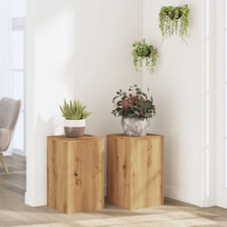 Vidaxl - Supporti per Piante 2 pz Rovere 30x30x50 cm in Multistrato