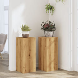 Vidaxl - Supporti per Piante 2 pz Rovere 30x30x70 cm in Multistrato 832415