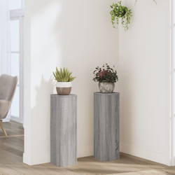 Vidaxl - Supporti per Piante 2 pz Grigio 17x17x60 cm in Multistrato 331547