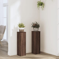 Supporti per Piante 2 pz Marrone 17x17x60 cm Legno Multistrato Vidaxl 215550