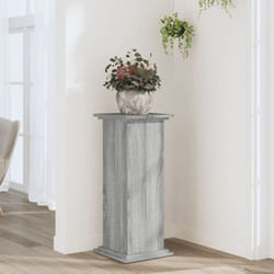 Supporto per Piante Grigio Sonoma 33x33x80 cm Legno Multistrato Vidaxl 212790