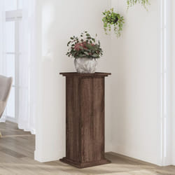 Supporto per Piante Rovere Marrone 33x33x80cm Legno Multistrato Vidaxl 514709