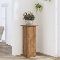 Supporto per Piante Rovere Artigianale 33x33x80 cm Multistrato Vidaxl 303927