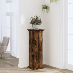 Supporto per Piante Rovere Fumo 33x33x100 cm in Truciolato Vidaxl 996526